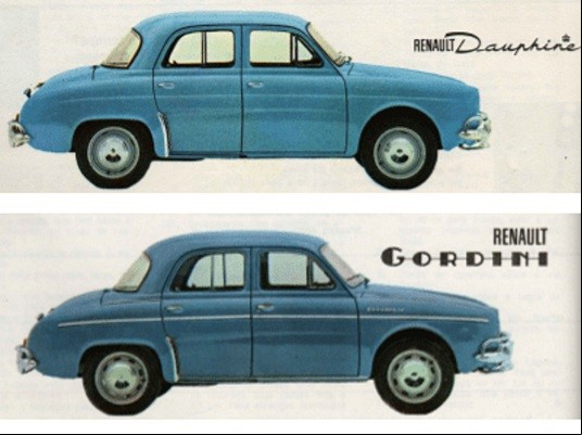 Modelo 1093, versão esportiva do Gordini 1964. Foto/Reprodução: Autoentusiastas.