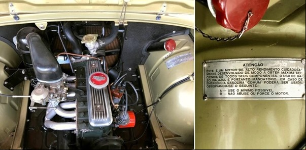 : Por ser um carro esportivo com uma maior octanagem de combustível, foram necessárias algumas modificações no carburador do Gordini 1093. 